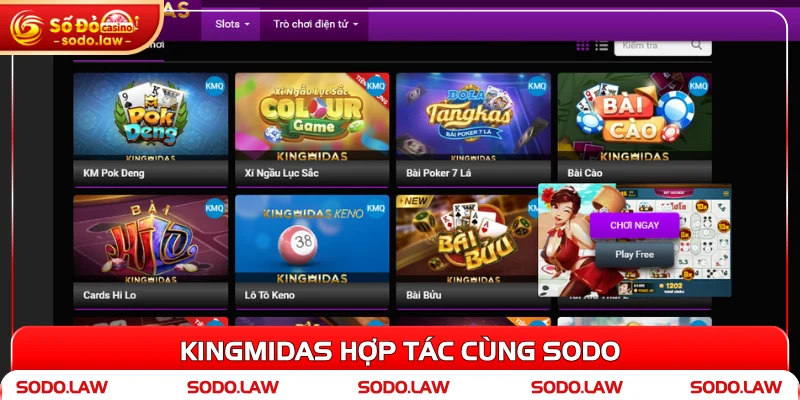 Kingmidas hợp tác cùng SODO