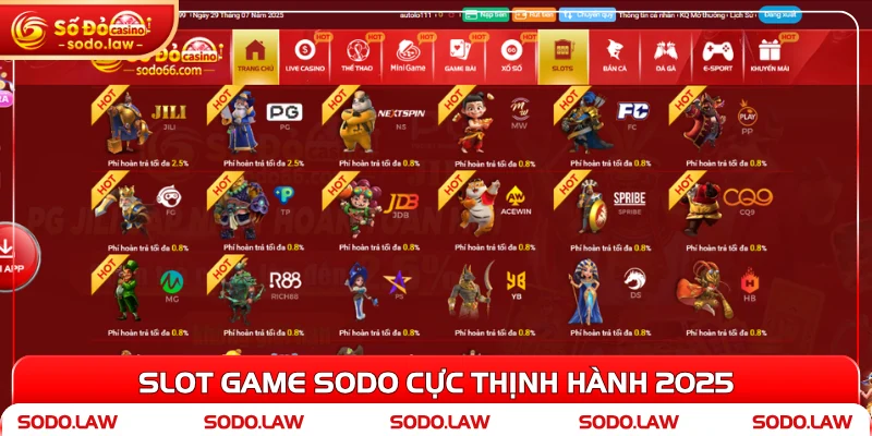Slot game SODO cực thịnh hành 2025