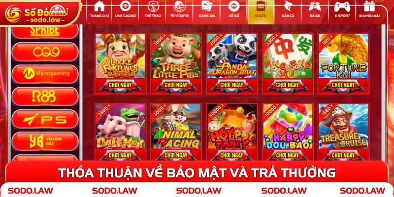 Thỏa thuận về bảo mật và trả thưởng