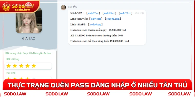 Thực trạng quên pass đăng nhập ở nhiều tân thủ